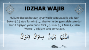 Idzhar Wajib: Arti, Hukum Bacaan Dan Contohnya - Lafalquran.com